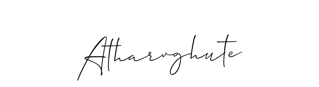 Also You can easily find your signature by using the search form. We will create Atharvghute name handwritten signature images for you free of cost using Allison_Script sign style. Atharvghute signature style 2 images and pictures png