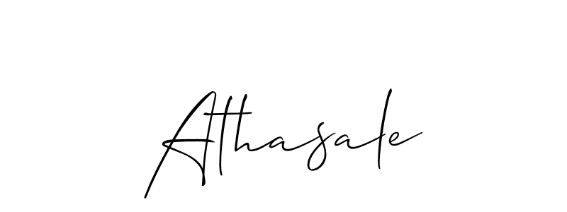 Make a short Athasale signature style. Manage your documents anywhere anytime using Allison_Script. Create and add eSignatures, submit forms, share and send files easily. Athasale signature style 2 images and pictures png