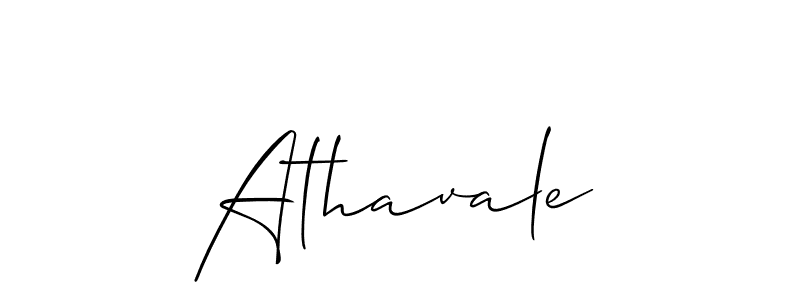 How to make Athavale signature? Allison_Script is a professional autograph style. Create handwritten signature for Athavale name. Athavale signature style 2 images and pictures png