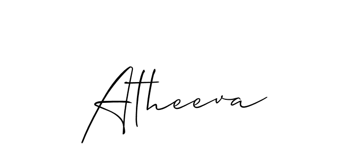 Best and Professional Signature Style for Atheeva. Allison_Script Best Signature Style Collection. Atheeva signature style 2 images and pictures png