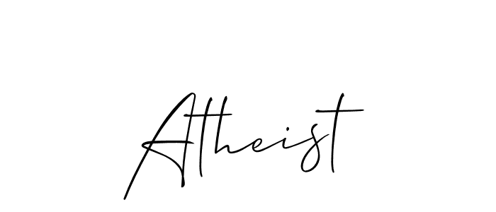 Atheist stylish signature style. Best Handwritten Sign (Allison_Script) for my name. Handwritten Signature Collection Ideas for my name Atheist. Atheist signature style 2 images and pictures png