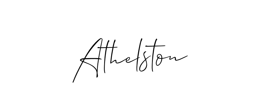 It looks lik you need a new signature style for name Athelston. Design unique handwritten (Allison_Script) signature with our free signature maker in just a few clicks. Athelston signature style 2 images and pictures png