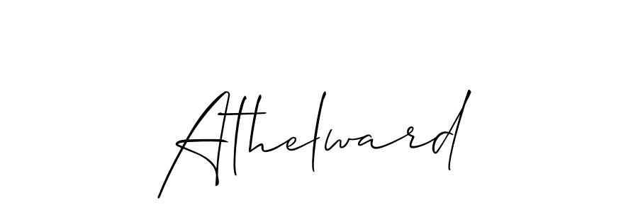 Design your own signature with our free online signature maker. With this signature software, you can create a handwritten (Allison_Script) signature for name Athelward. Athelward signature style 2 images and pictures png