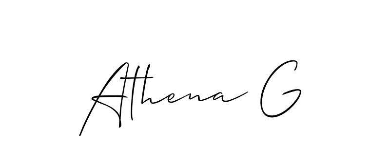 Once you've used our free online signature maker to create your best signature Allison_Script style, it's time to enjoy all of the benefits that Athena G name signing documents. Athena G signature style 2 images and pictures png