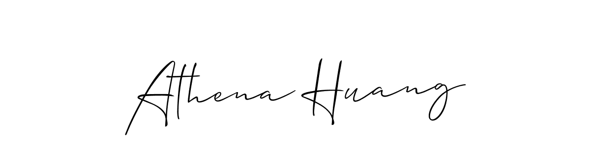 How to make Athena Huang name signature. Use Allison_Script style for creating short signs online. This is the latest handwritten sign. Athena Huang signature style 2 images and pictures png
