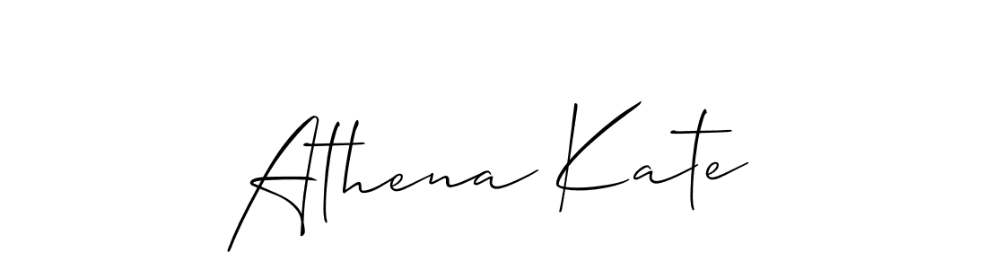 Similarly Allison_Script is the best handwritten signature design. Signature creator online .You can use it as an online autograph creator for name Athena Kate. Athena Kate signature style 2 images and pictures png
