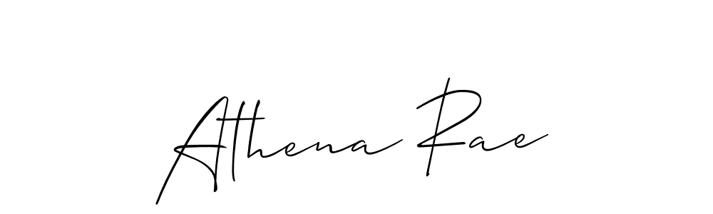 Design your own signature with our free online signature maker. With this signature software, you can create a handwritten (Allison_Script) signature for name Athena Rae. Athena Rae signature style 2 images and pictures png