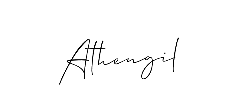 How to make Athengil name signature. Use Allison_Script style for creating short signs online. This is the latest handwritten sign. Athengil signature style 2 images and pictures png