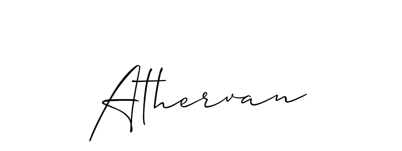 It looks lik you need a new signature style for name Athervan. Design unique handwritten (Allison_Script) signature with our free signature maker in just a few clicks. Athervan signature style 2 images and pictures png