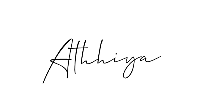 Make a short Athhiya signature style. Manage your documents anywhere anytime using Allison_Script. Create and add eSignatures, submit forms, share and send files easily. Athhiya signature style 2 images and pictures png