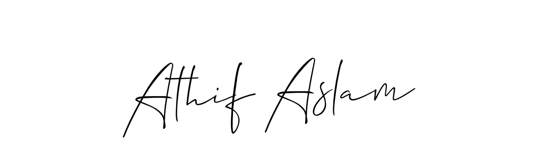 Also You can easily find your signature by using the search form. We will create Athif Aslam name handwritten signature images for you free of cost using Allison_Script sign style. Athif Aslam signature style 2 images and pictures png