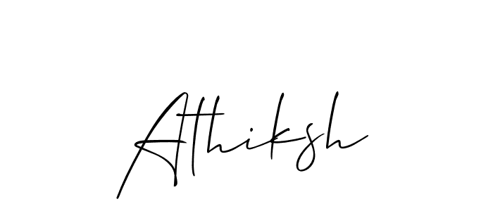 Also we have Athiksh name is the best signature style. Create professional handwritten signature collection using Allison_Script autograph style. Athiksh signature style 2 images and pictures png