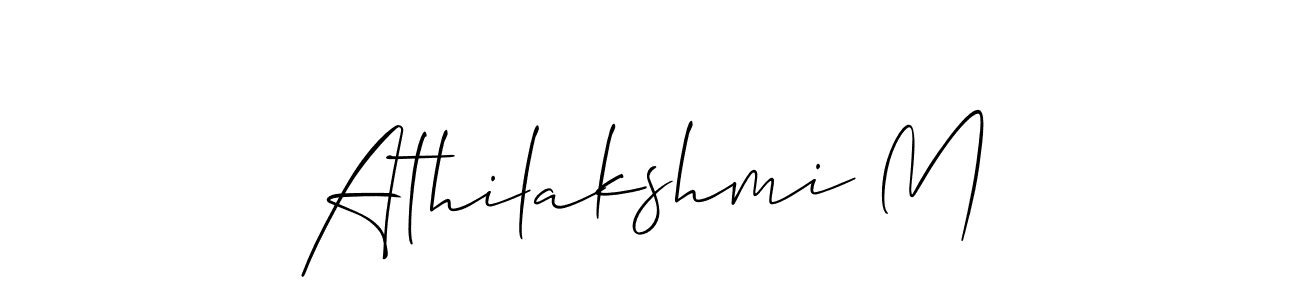 How to Draw Athilakshmi M signature style? Allison_Script is a latest design signature styles for name Athilakshmi M. Athilakshmi M signature style 2 images and pictures png