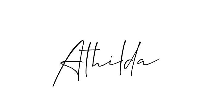 How to Draw Athilda signature style? Allison_Script is a latest design signature styles for name Athilda. Athilda signature style 2 images and pictures png