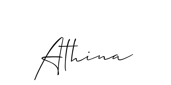 Also You can easily find your signature by using the search form. We will create Athina name handwritten signature images for you free of cost using Allison_Script sign style. Athina signature style 2 images and pictures png