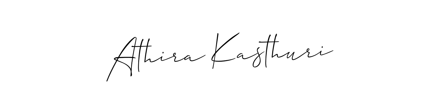 Also we have Athira Kasthuri name is the best signature style. Create professional handwritten signature collection using Allison_Script autograph style. Athira Kasthuri signature style 2 images and pictures png