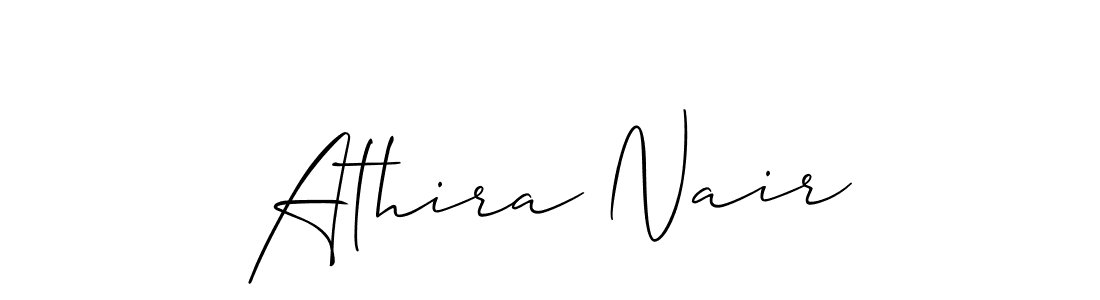 Make a beautiful signature design for name Athira Nair. With this signature (Allison_Script) style, you can create a handwritten signature for free. Athira Nair signature style 2 images and pictures png