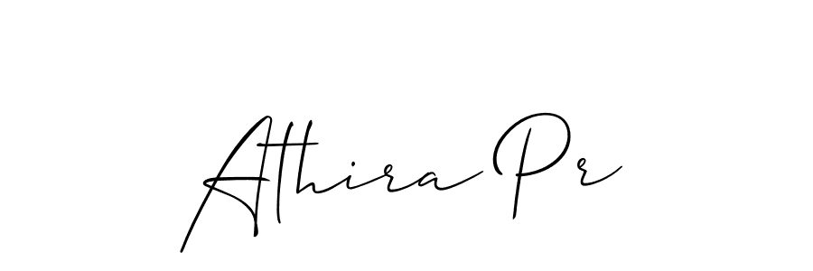 Make a beautiful signature design for name Athira Pr. With this signature (Allison_Script) style, you can create a handwritten signature for free. Athira Pr signature style 2 images and pictures png