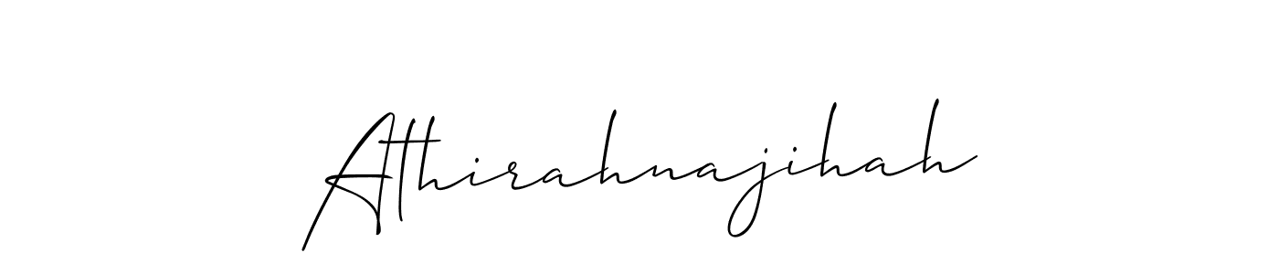 Best and Professional Signature Style for Athirahnajihah. Allison_Script Best Signature Style Collection. Athirahnajihah signature style 2 images and pictures png