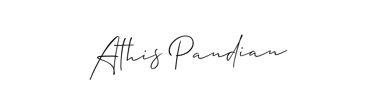 How to Draw Athis Pandian signature style? Allison_Script is a latest design signature styles for name Athis Pandian. Athis Pandian signature style 2 images and pictures png