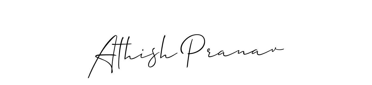 How to make Athish Pranav signature? Allison_Script is a professional autograph style. Create handwritten signature for Athish Pranav name. Athish Pranav signature style 2 images and pictures png