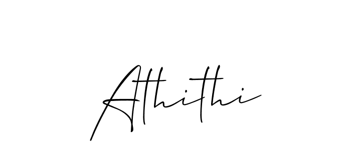 Make a beautiful signature design for name Athithi. With this signature (Allison_Script) style, you can create a handwritten signature for free. Athithi signature style 2 images and pictures png
