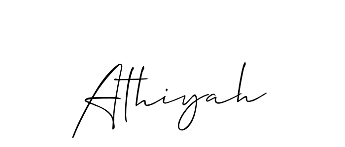 Best and Professional Signature Style for Athiyah. Allison_Script Best Signature Style Collection. Athiyah signature style 2 images and pictures png