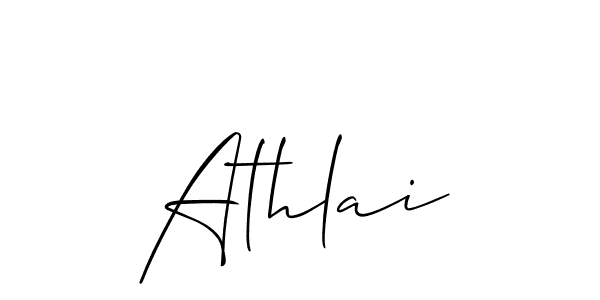 Also You can easily find your signature by using the search form. We will create Athlai name handwritten signature images for you free of cost using Allison_Script sign style. Athlai signature style 2 images and pictures png