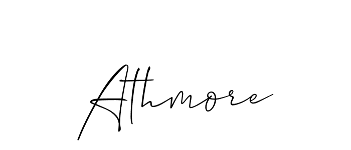 How to make Athmore signature? Allison_Script is a professional autograph style. Create handwritten signature for Athmore name. Athmore signature style 2 images and pictures png