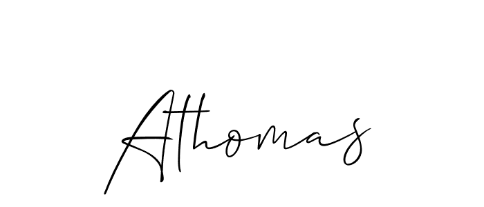 Athomas stylish signature style. Best Handwritten Sign (Allison_Script) for my name. Handwritten Signature Collection Ideas for my name Athomas. Athomas signature style 2 images and pictures png