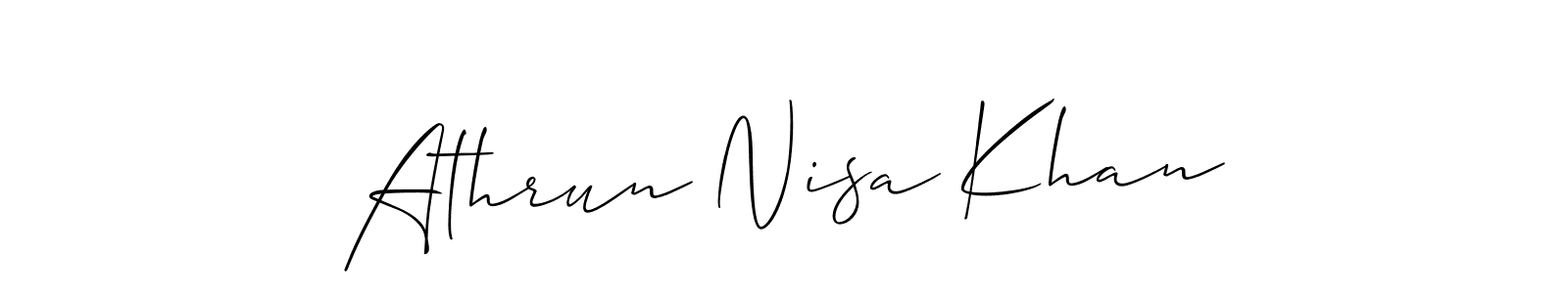 You should practise on your own different ways (Allison_Script) to write your name (Athrun Nisa Khan) in signature. don't let someone else do it for you. Athrun Nisa Khan signature style 2 images and pictures png