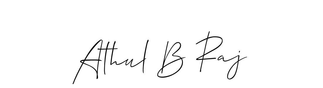 How to make Athul B Raj signature? Allison_Script is a professional autograph style. Create handwritten signature for Athul B Raj name. Athul B Raj signature style 2 images and pictures png