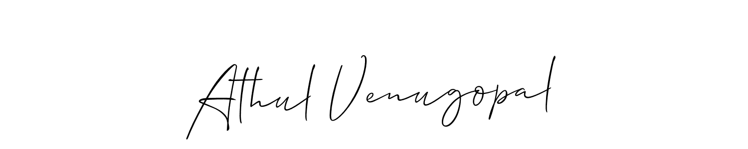 Similarly Allison_Script is the best handwritten signature design. Signature creator online .You can use it as an online autograph creator for name Athul Venugopal. Athul Venugopal signature style 2 images and pictures png