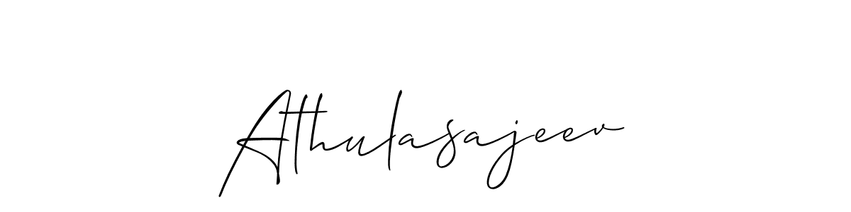 Make a beautiful signature design for name Athulasajeev. Use this online signature maker to create a handwritten signature for free. Athulasajeev signature style 2 images and pictures png