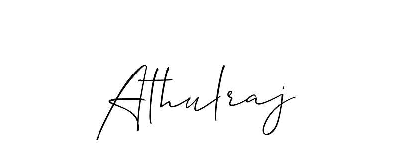 How to make Athulraj signature? Allison_Script is a professional autograph style. Create handwritten signature for Athulraj name. Athulraj signature style 2 images and pictures png