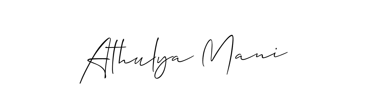 Make a beautiful signature design for name Athulya Mani. Use this online signature maker to create a handwritten signature for free. Athulya Mani signature style 2 images and pictures png
