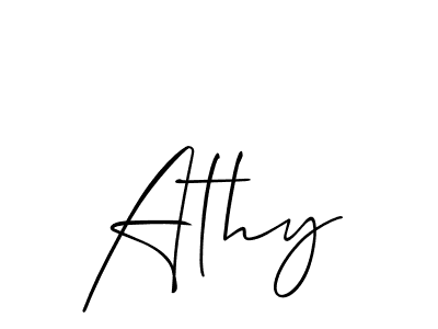 Also we have Athy name is the best signature style. Create professional handwritten signature collection using Allison_Script autograph style. Athy signature style 2 images and pictures png