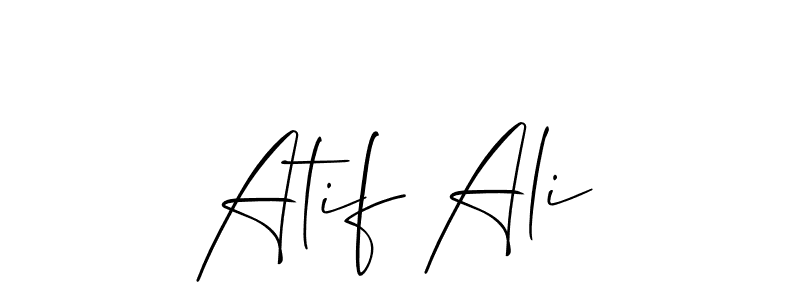 Allison_Script is a professional signature style that is perfect for those who want to add a touch of class to their signature. It is also a great choice for those who want to make their signature more unique. Get Atif Ali name to fancy signature for free. Atif Ali signature style 2 images and pictures png