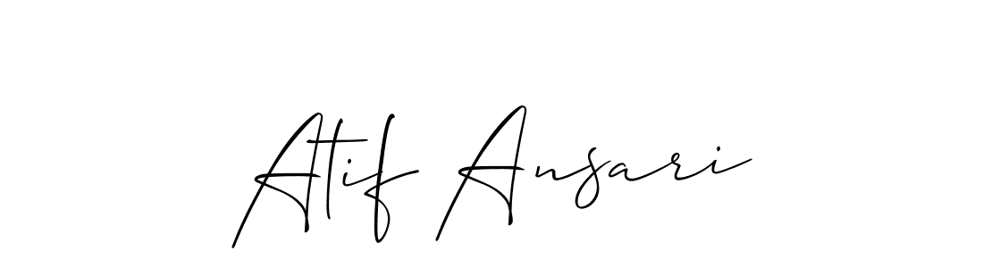 How to make Atif Ansari signature? Allison_Script is a professional autograph style. Create handwritten signature for Atif Ansari name. Atif Ansari signature style 2 images and pictures png