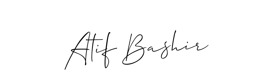 Atif Bashir stylish signature style. Best Handwritten Sign (Allison_Script) for my name. Handwritten Signature Collection Ideas for my name Atif Bashir. Atif Bashir signature style 2 images and pictures png