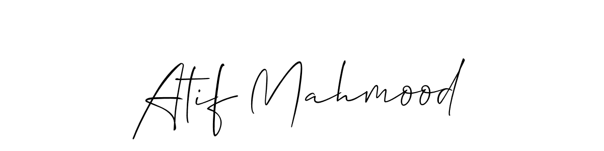 Make a short Atif Mahmood signature style. Manage your documents anywhere anytime using Allison_Script. Create and add eSignatures, submit forms, share and send files easily. Atif Mahmood signature style 2 images and pictures png
