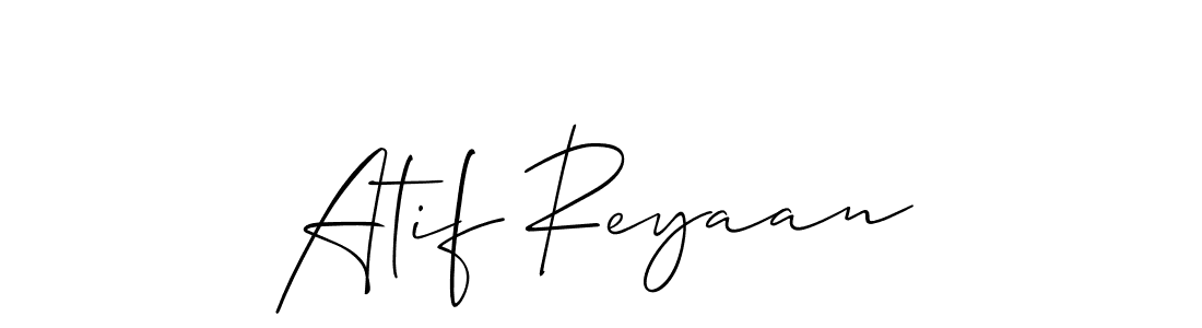 How to Draw Atif Reyaan signature style? Allison_Script is a latest design signature styles for name Atif Reyaan. Atif Reyaan signature style 2 images and pictures png