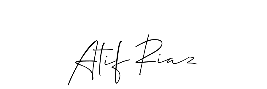 Make a beautiful signature design for name Atif Riaz. With this signature (Allison_Script) style, you can create a handwritten signature for free. Atif Riaz signature style 2 images and pictures png
