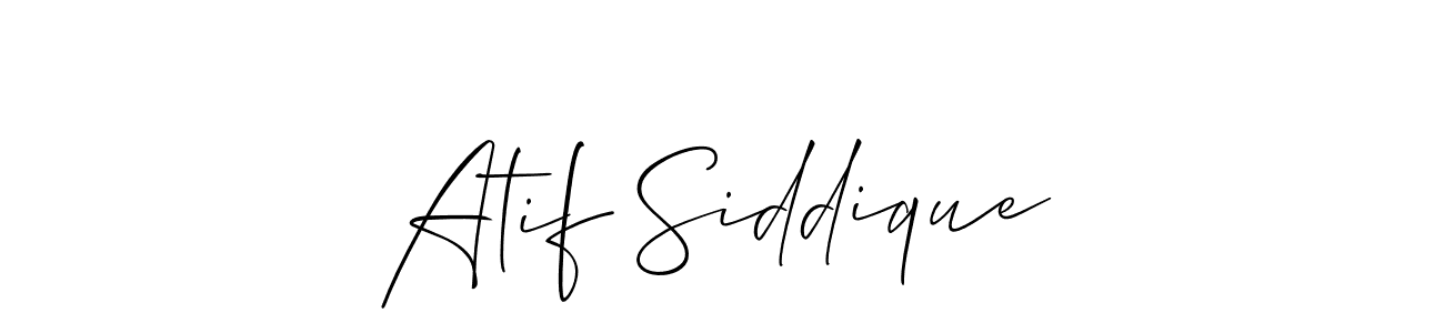 You should practise on your own different ways (Allison_Script) to write your name (Atif Siddique) in signature. don't let someone else do it for you. Atif Siddique signature style 2 images and pictures png