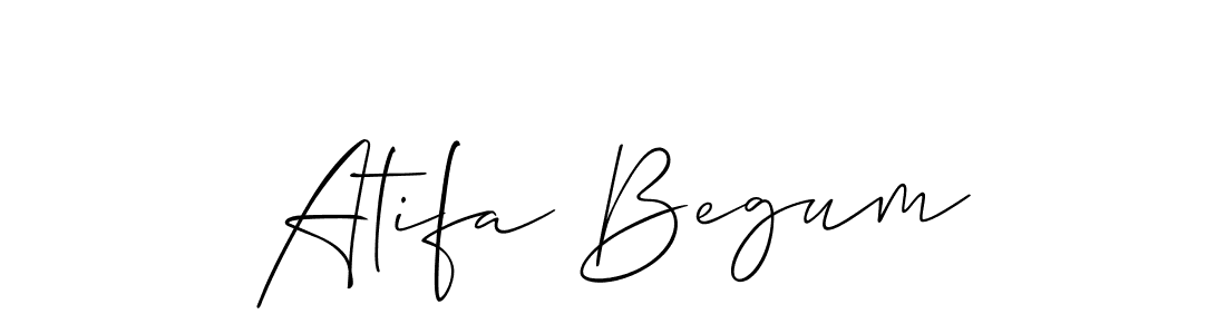 Also we have Atifa Begum name is the best signature style. Create professional handwritten signature collection using Allison_Script autograph style. Atifa Begum signature style 2 images and pictures png
