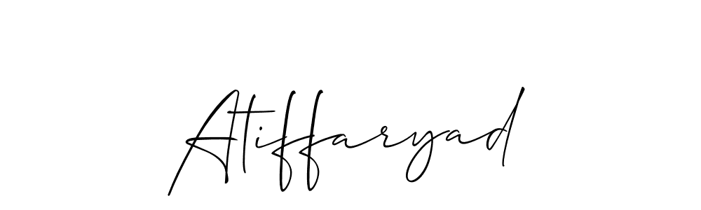 Make a beautiful signature design for name Atiffaryad. Use this online signature maker to create a handwritten signature for free. Atiffaryad signature style 2 images and pictures png