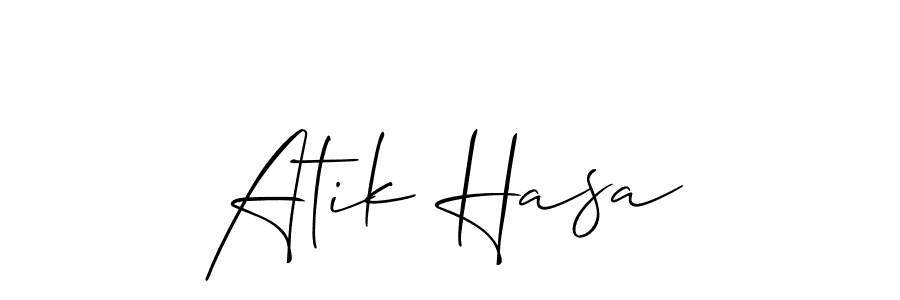 if you are searching for the best signature style for your name Atik Hasa. so please give up your signature search. here we have designed multiple signature styles  using Allison_Script. Atik Hasa signature style 2 images and pictures png