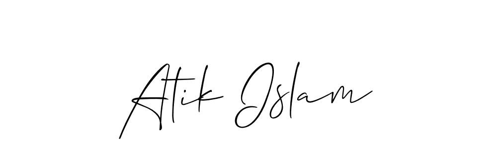 Make a short Atik Islam signature style. Manage your documents anywhere anytime using Allison_Script. Create and add eSignatures, submit forms, share and send files easily. Atik Islam signature style 2 images and pictures png