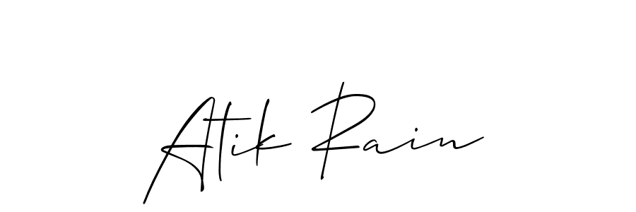 Make a short Atik Rain signature style. Manage your documents anywhere anytime using Allison_Script. Create and add eSignatures, submit forms, share and send files easily. Atik Rain signature style 2 images and pictures png