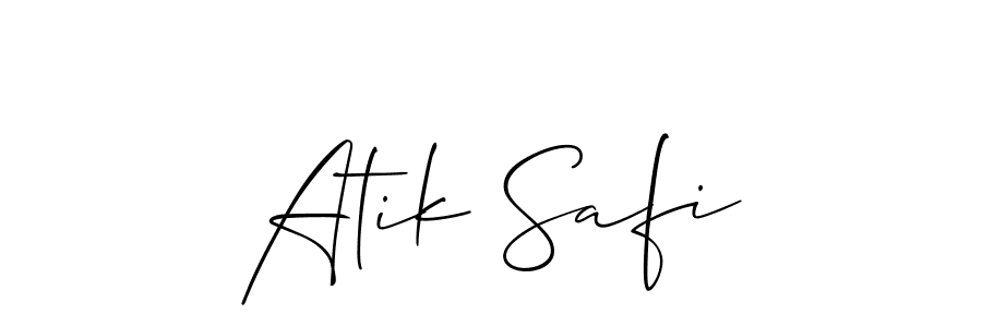 Once you've used our free online signature maker to create your best signature Allison_Script style, it's time to enjoy all of the benefits that Atik Safi name signing documents. Atik Safi signature style 2 images and pictures png
